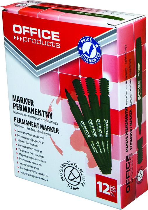 Produktbild Office Products Marker, permanent, rund, 1-3mm (strich), blau