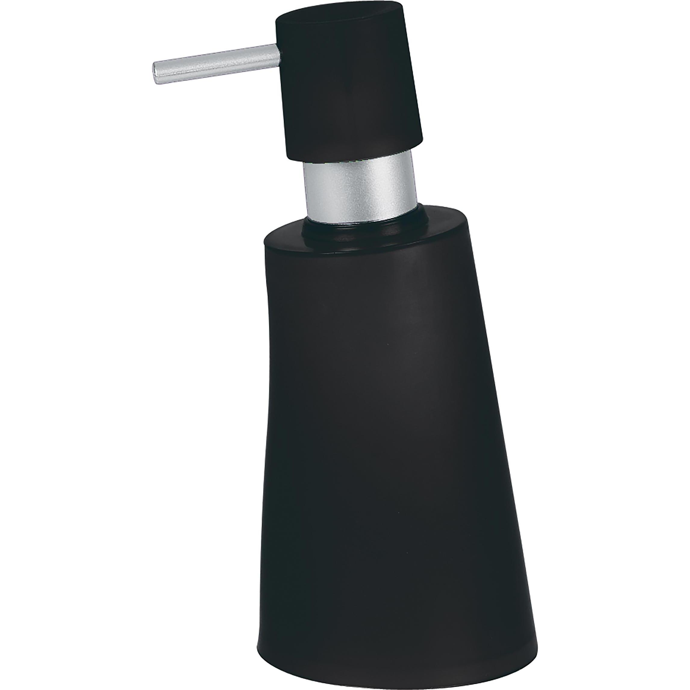 spirella, Seifenspender + Seifenschale, Seifenspender Move 0.3 l, Schwarz, Kunststoff