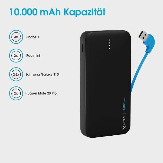 Image du produit Xlayer Powerbank Plus AllinOne (10000 mAh, 18 W, 37 Wh)