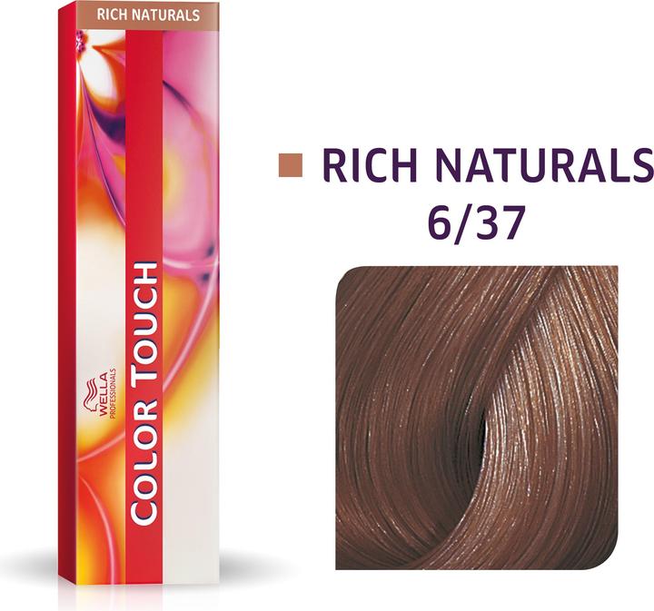 Produktbild Wella Colour Touch and Colour Touch Plus 60ml Hair Dye Tint - Full Range (6/37 Dunkelblond Goldkastanie)