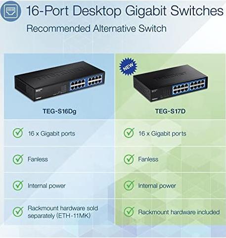 Produktbild Trendnet TEG-S17D (16 Ports)