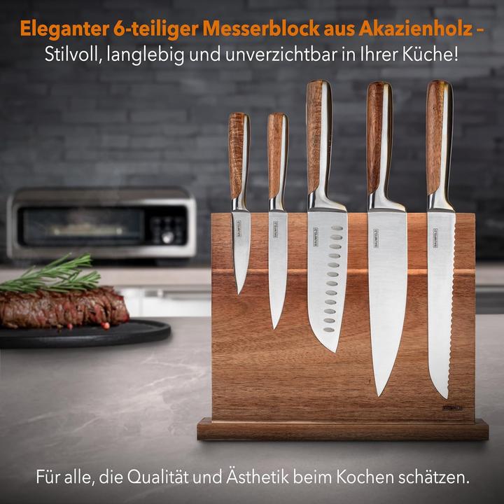 Actual product image Baumfeld 6-piece knife block set