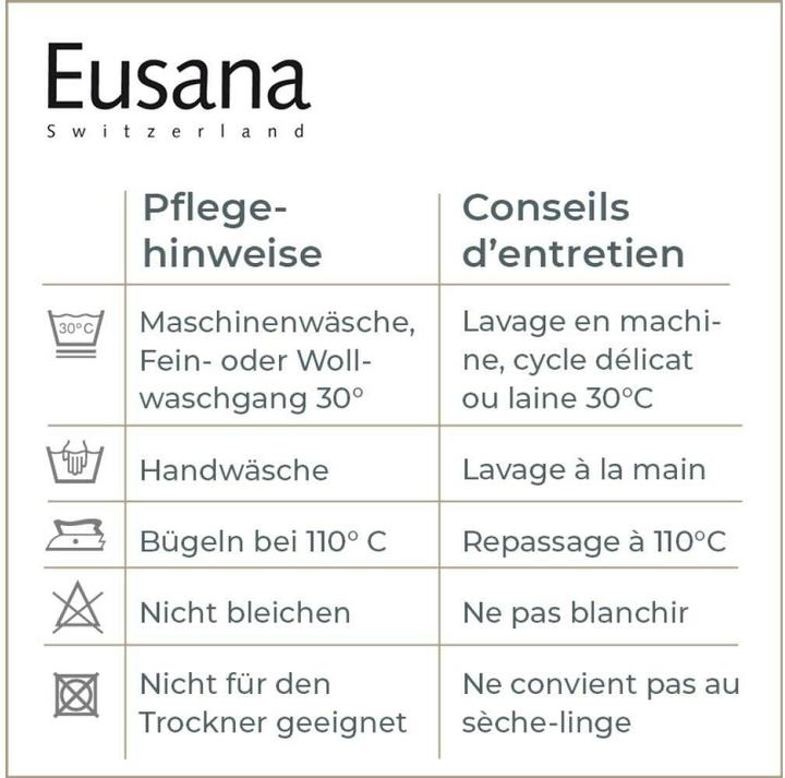 Valeurs nutritives et ingrédients Eusana Chauffe-reins anatomique (M)