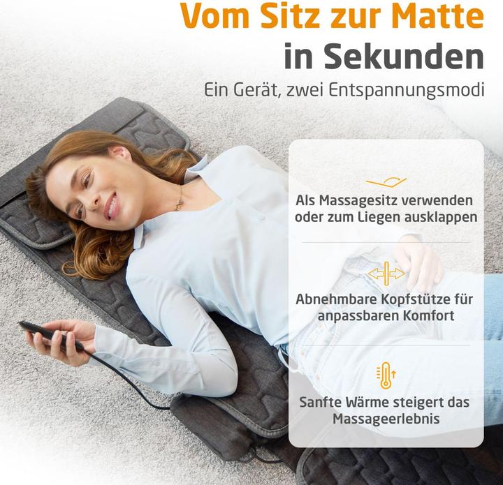 Actual product image Medisana MC 700 Massagematte Schwarz