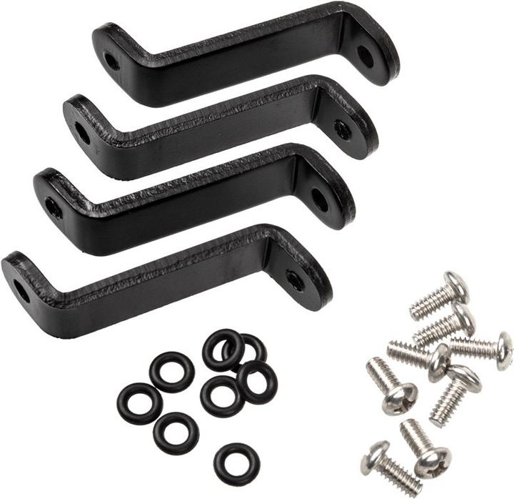 Actual product image XSPC Radiator mounting bracket set for enclosures (6-32 UNC) - black