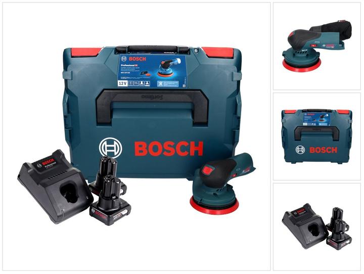 Bosch Professional Bosch GEX 12V-125 Professional battery-powered random orbital sander 12 V 125 mm Brushless + 2x (Eccentric grinder)