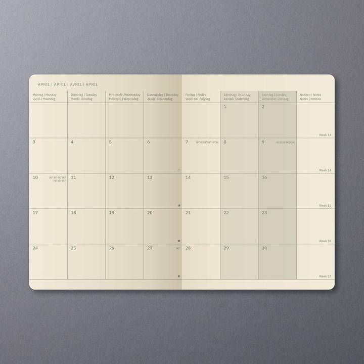 Actual product image Sigel Monthly calendar 2026 (A5, 1 month / 2 pages)