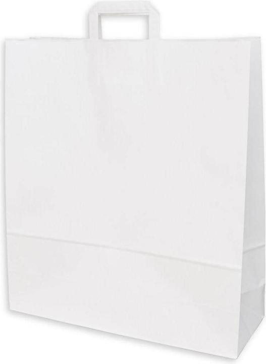 Immagine prodotto Elco Geschenktüte mit Flachhenkel 45 x 15 x 49 cm 50 Stück, Weiss (50x)