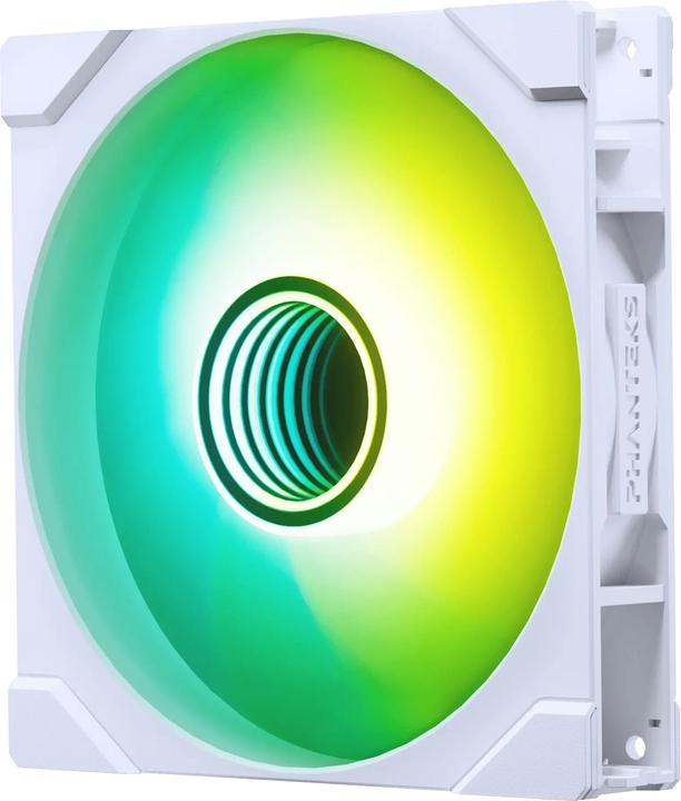 Actual product image Phanteks M25 Gen2 PWM D-RGB fan - Reverse Blade, 140mm, white (140 mm, 1x)