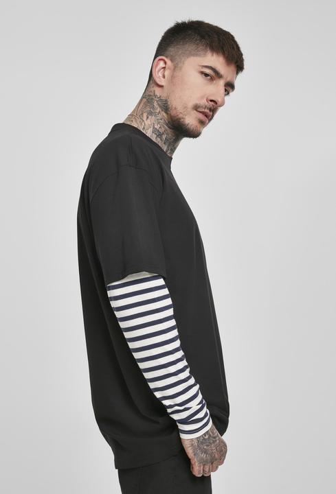 Produktbild Urban Classics Oversized Double Layer Striped LS Tee (XXL)