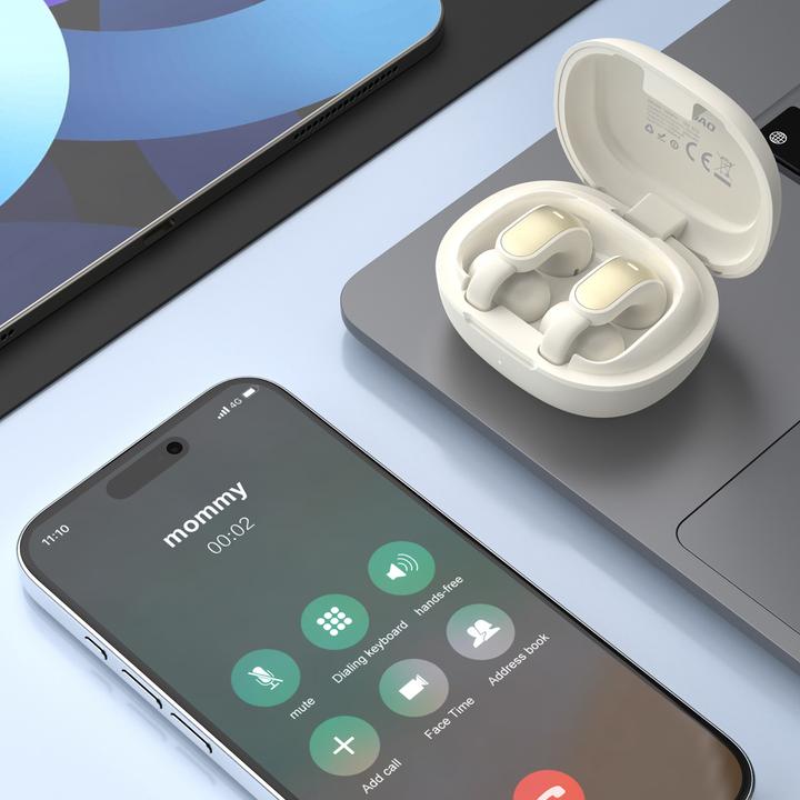 Actual product image Dudao U20 Pro TWS Bluetooth-Kopfhörer, kabellos, Weiss (50 h, Wireless)