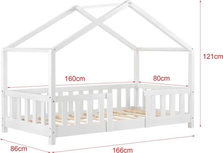 Actual product image En.Casa Treviolo with cold foam mattress (80 x 160 cm)