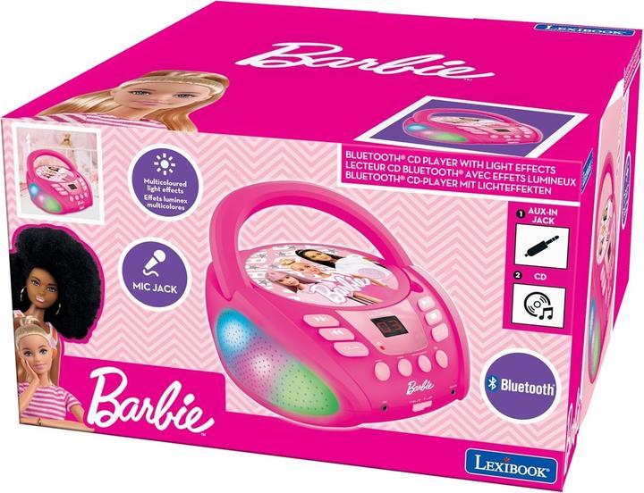 Actual product image Lexibook Barbie Bluetooth CD player with light effects (RCD109BB)