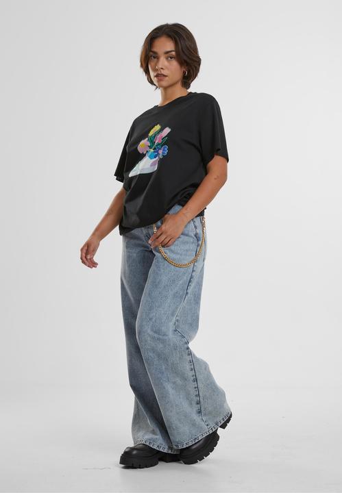 Produktbild Mister Tee Ladies Flower Sneaker Tee - 19039 (XL)