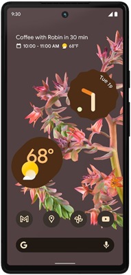 Produktbild Google Pixel 6 (128 GB, Carbon Black, 6.40", SIM + eSIM, 50 Mpx, 5G)