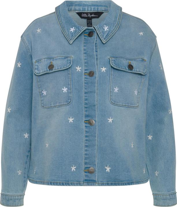 Actual product image Ulla Popken Embroidered Denim Jacket (54)