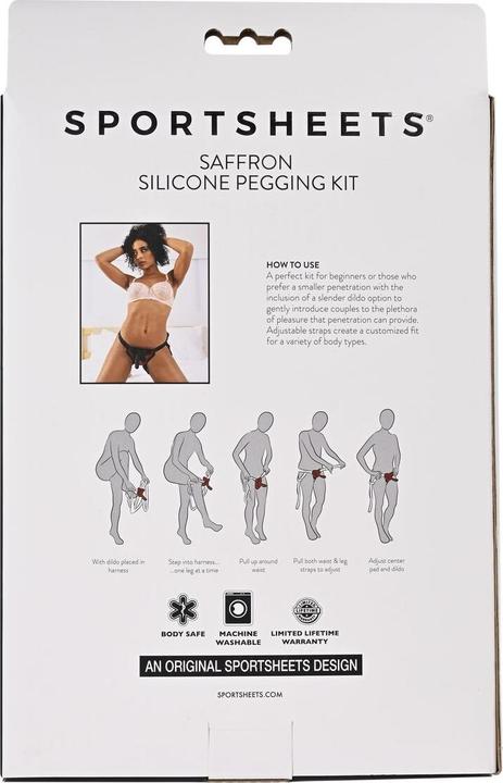 Actual product image Sportsheets Saffron Pegging Kit