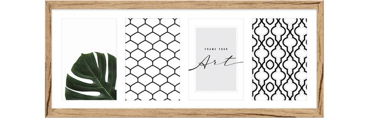 Isostrade Holzgalerie 4 Fotos 20x50 natur FSC (10 x 15 cm)
