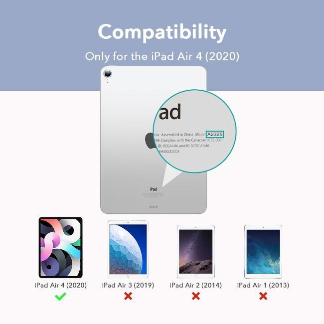 Produktbild ESR Tablet computer REBOUND MAGNETIC IPAD AIR 4 2020 Silver (Apple iPad Air 11 2024)