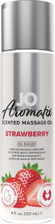 System JO Aromatix Scented Massage Oil Strawberry 120 ml (120 ml)