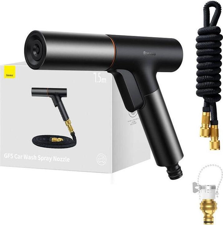 Productafbeelding Baseus GF5 Car Wash Spuitkop Zwart (7,5m waterleiding)