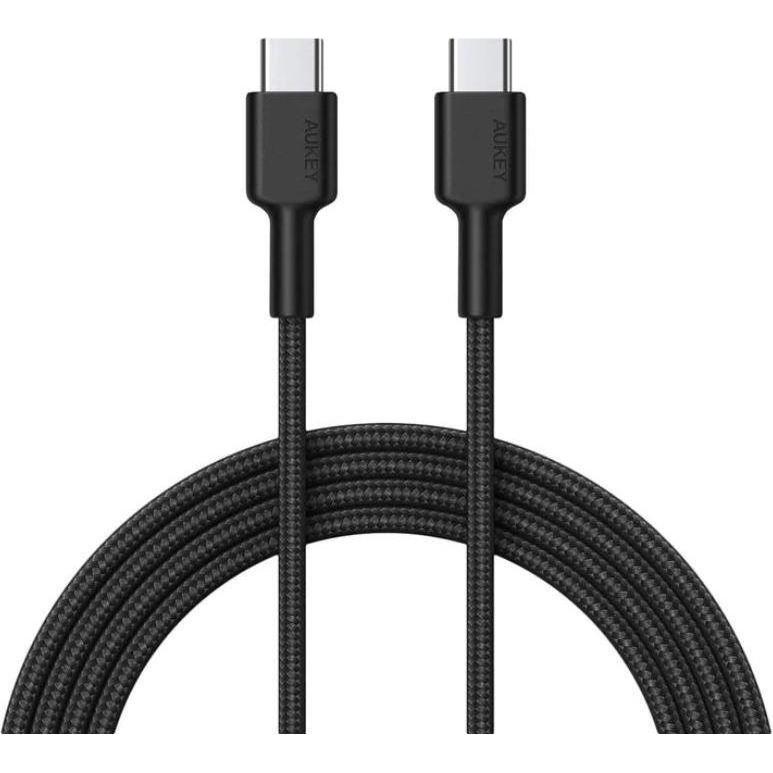 Aukey CAVO DA USB-C A USB-C CB-CD45/0,9M LLTSN1030407 (0.90 m, USB 2.0, 18 W), Cavo USB