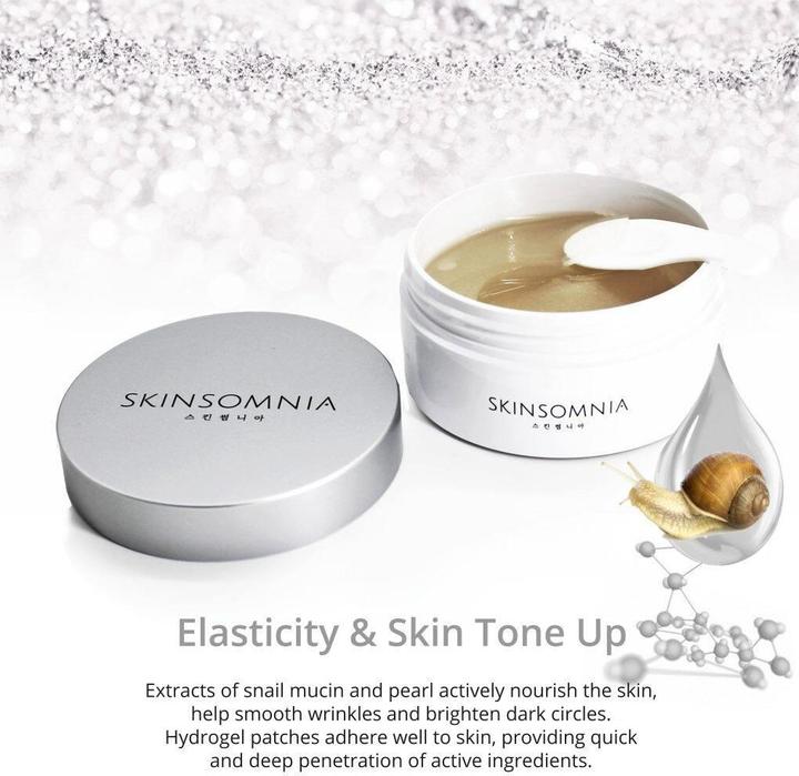 Produktbild Skinsomnia Snail & Pearl Hydrogel Eye Patch (60ea) (Augenpatches)