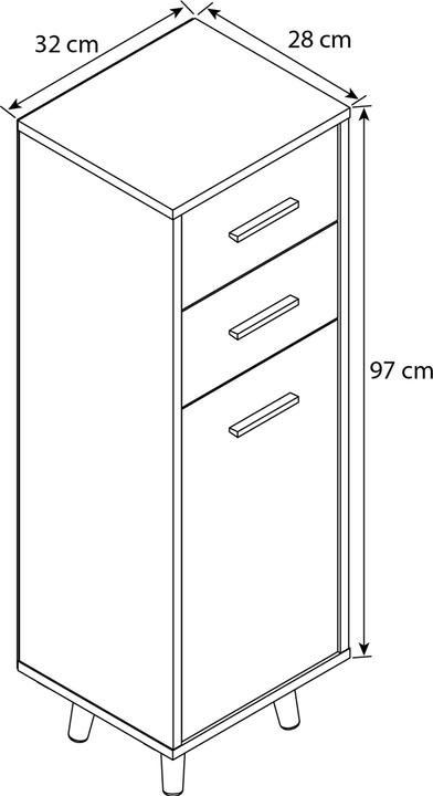 Immagine prodotto VCM Landos (32 x 28 x 97 cm)