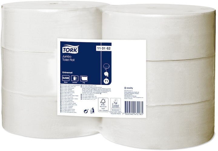 Image du produit Tork 110162, 500 m, 9,4 cm, 26 cm, 5,9 cm, 20 cm, 1,25 kg (6 x)