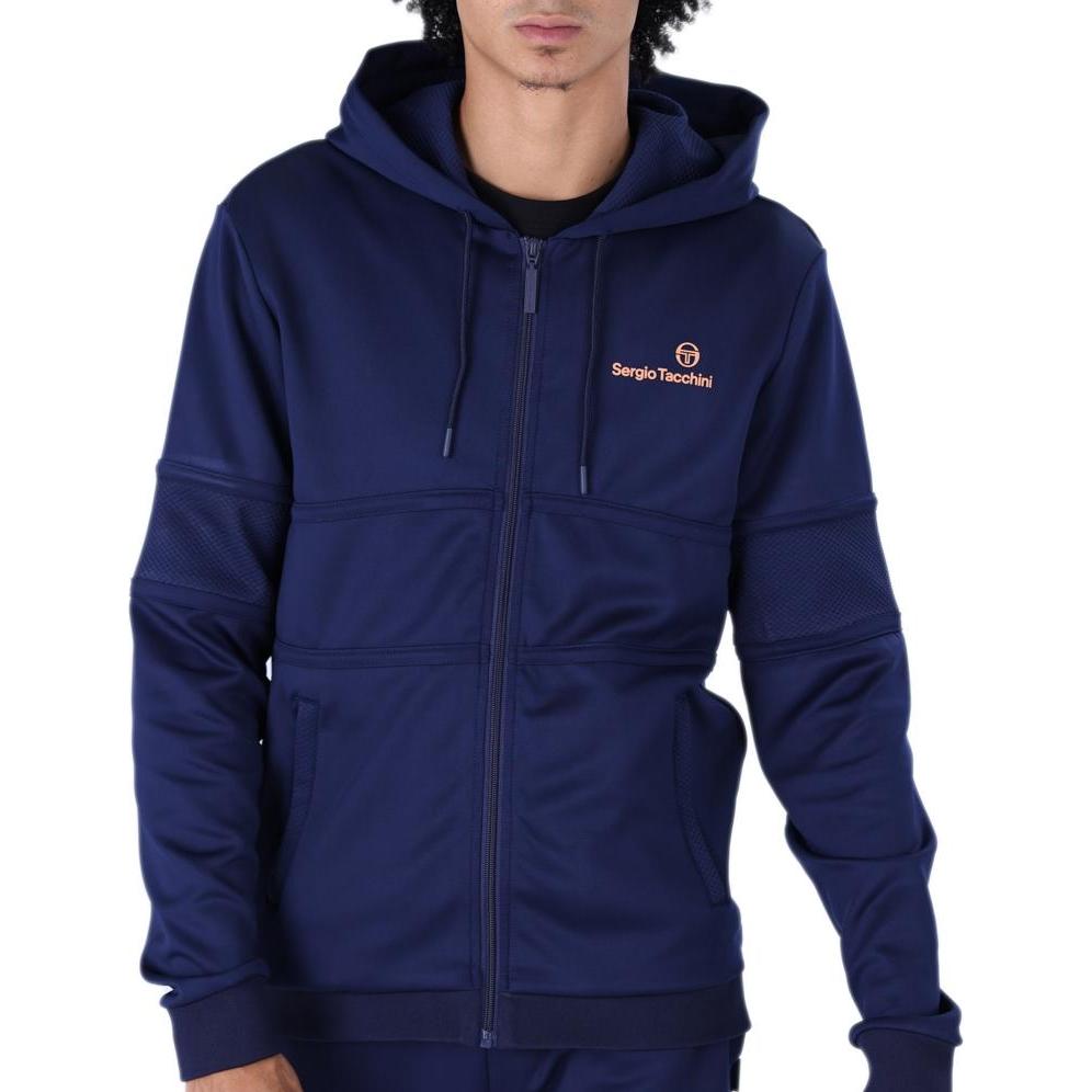 Thumbnail - Sergio Tacchini, Herren, Pullover, sweatjacke it kapuze dihon tracktop, Blau, (M)