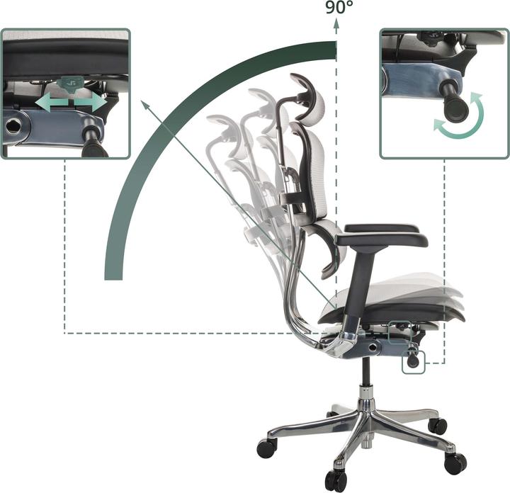 Actual product image Hjh Office Ergohuman Gen2 (48 - 59 cm)