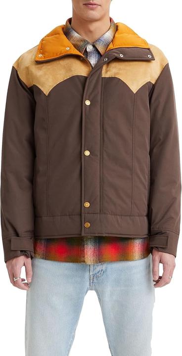 Actual product image Levis Webster Western Puffer Jacket with Zipper and Side Pockets (L)