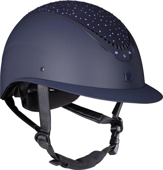 Produktbild Karben Reithut mit festem Schirm Viola Ellipse Wildleder (53 cm)