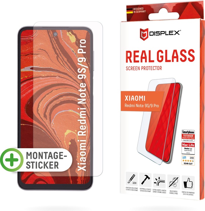 Produktbild Displex Real Glass, 2D Panzerglas (1 Stück)