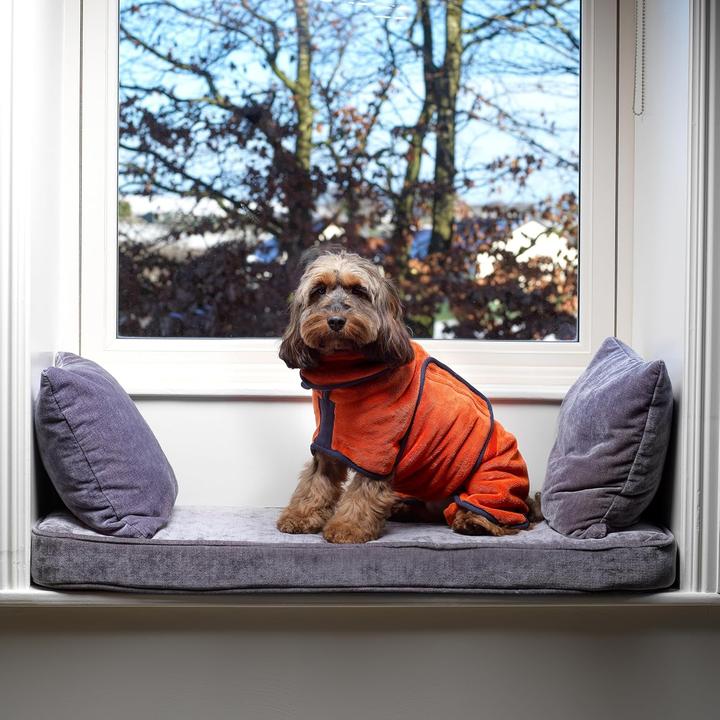 Immagine prodotto Lucky Paws Hundebademantel doppellagig ultra-absorbierend (XL, Accappatoio per cani)