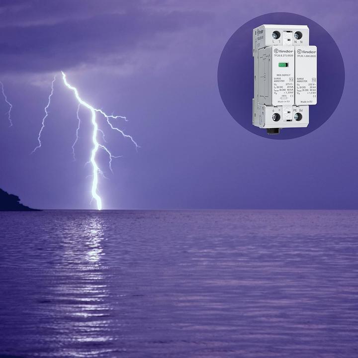 Actual product image Finder SPD type 2, 1-phase, varistor+spark plug