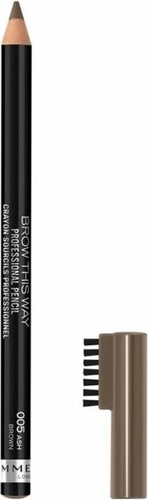 Actual product image Rimmel London Rimmel - Brow This Way Brow Eyebrow Pencil with Brush 005h Brown 0.25g (Ash Brown)