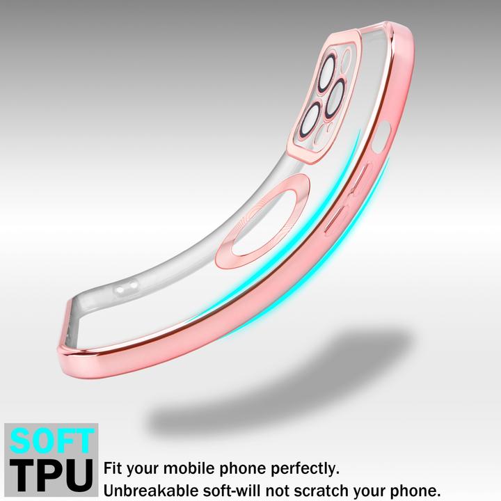 Actual product image Cadorabo TPU Chrome Case with Camera Protector for Apple iPhone 13 PRO MAX (Apple iPhone 13 Pro Max)