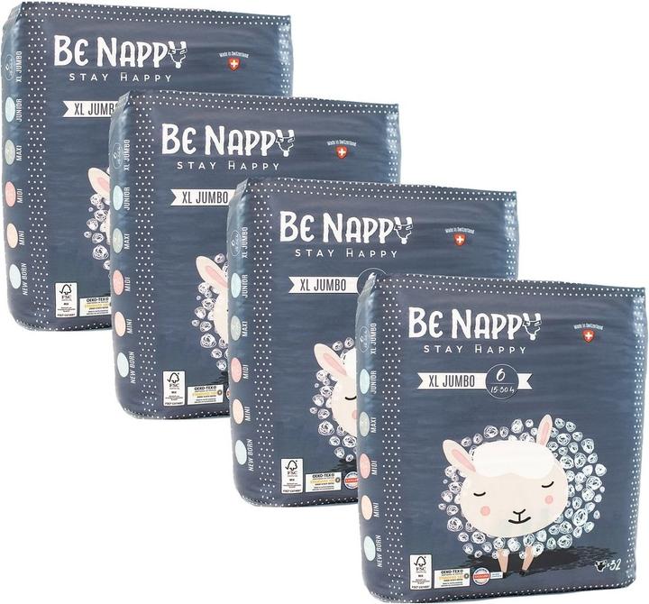 Produktbild Be Nappy Windel (Gr. 6, Halbmonatsbox, 128 Stück)