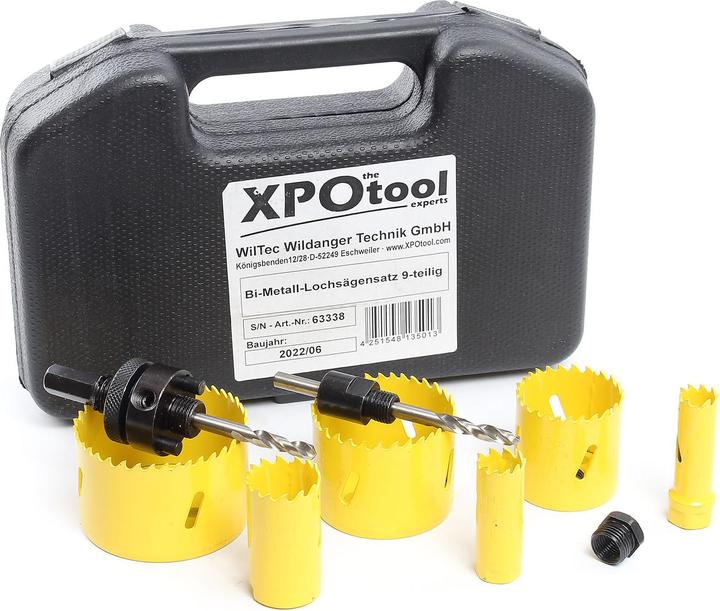 Actual product image XPOtool Hole saw set (16 mm, 19 mm, 29 mm, 44 mm, 57 mm, 68 mm)