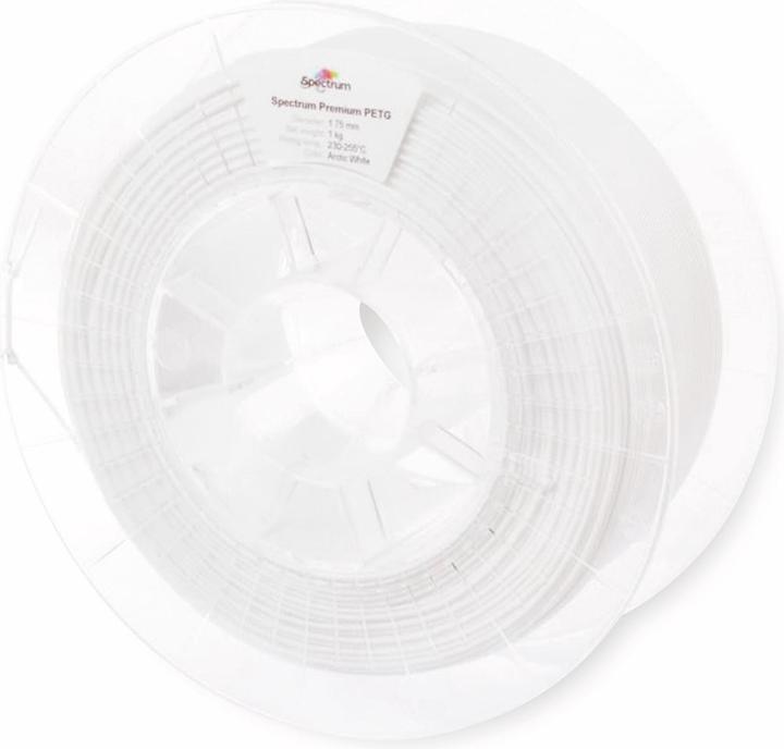 Image du produit Filament / PETG / ARCTIC WHITE / 1,75 mm / 1 kg (PETG, 1.75 mm, 1400 g, Blanc)