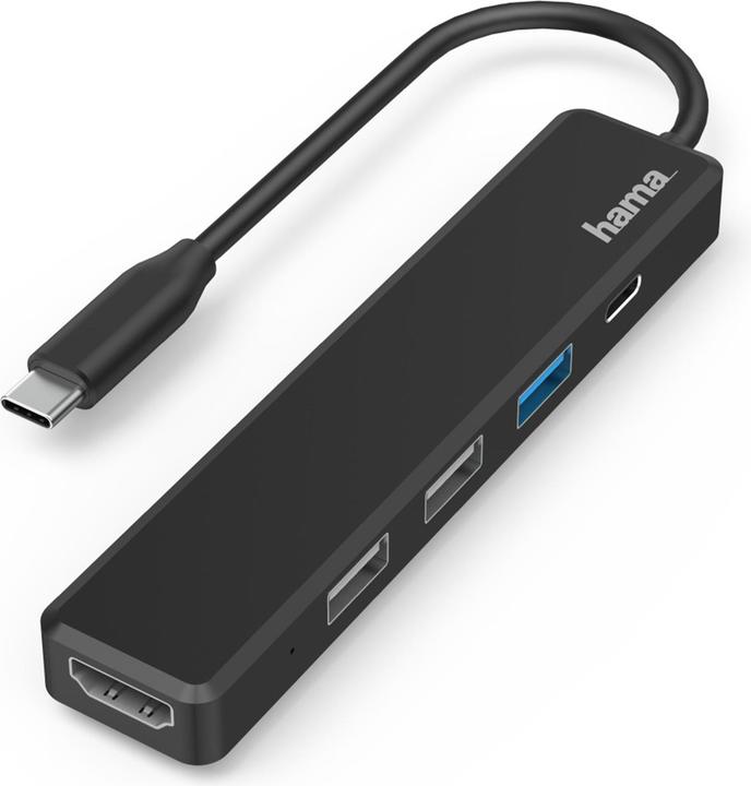 Hama USB-C-Hub (USB-C, 5 ports)