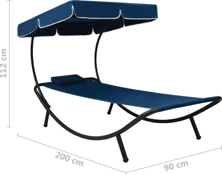 Produktbild vidaXL Sonnenliege (200 cm)