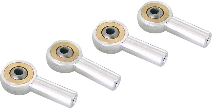 Modellbau Lindinger joints à rotule m2,5 alu/acier 4pcs.