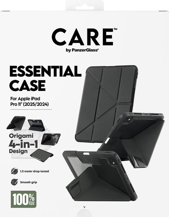 Actual product image PanzerGlass CARE by TPU Essential Case Black iPad Pro 11" (2024-2025) (Apple iPad Pro 11 2024, Apple iPad Pro 11 2025)