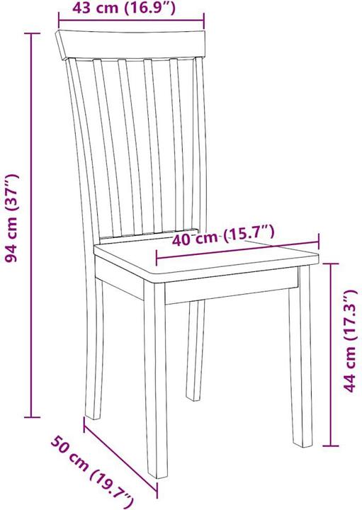 Produktbild vidaXL Esszimmerstuhl