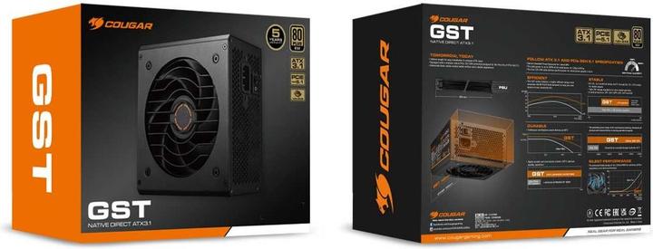 Produktbild Cougar Netzteil GST 850W ATX3.1 / 80 Plus Gold (850 W)