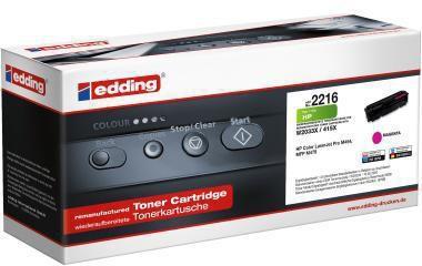 Actual product image Edding EDD-2216 magenta toner replaces HP 415X W2033X