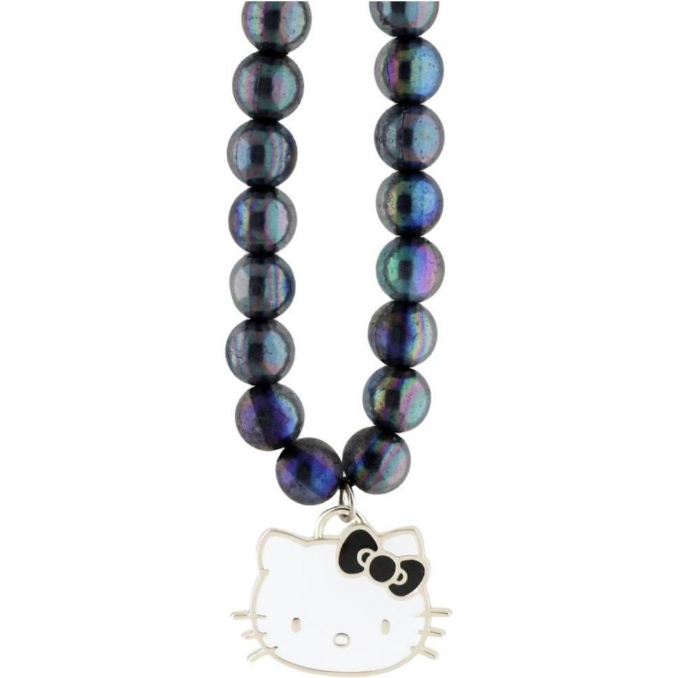 Hello Kitty Pearls Kitty Head Universal Hand Strap - black (HKSTBEK)