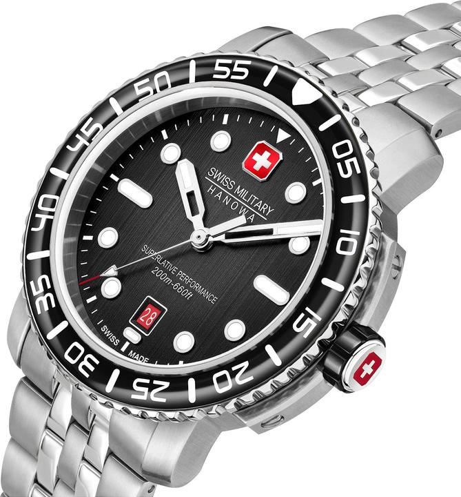 Actual product image Swiss Military Hanowa Herrenuhr (Diving watch, 44 mm)